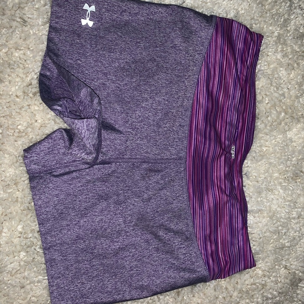 Purple under armour spandex